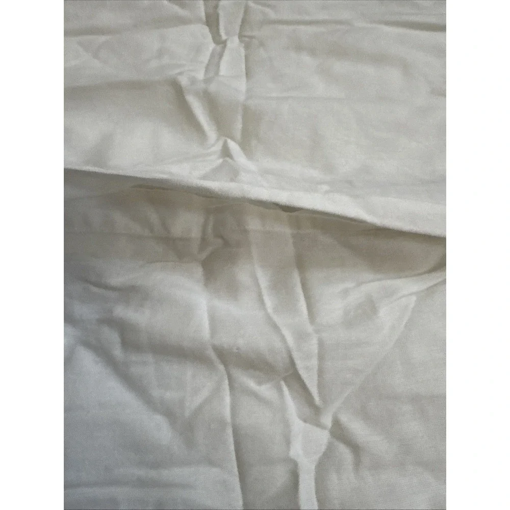 Pottery Barn Jasper Stripe Diamond Quilted‎ Shams Standard FLAX White Stripe